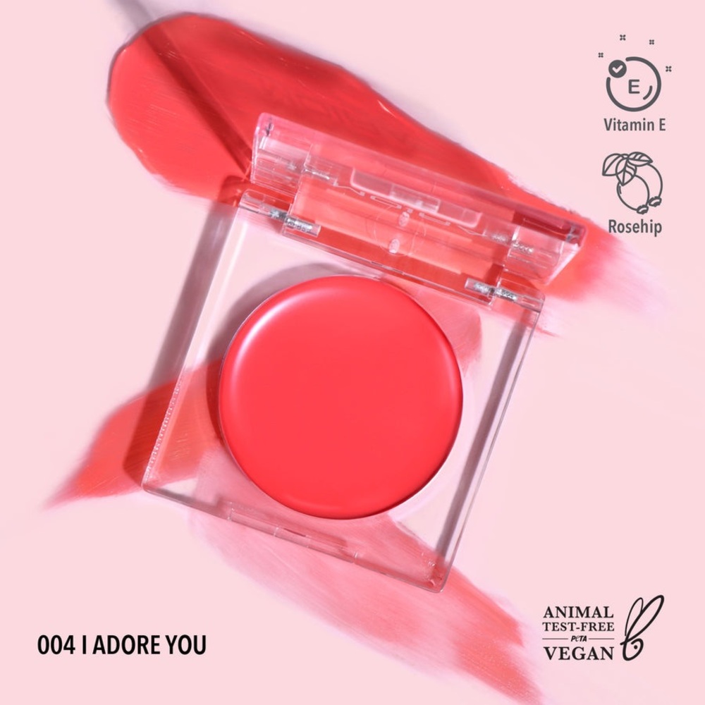 Moira Beauty Lightweight Buildable Cream Blush Dewy Vegan Cruelty-Free Makeup
